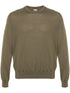 logo-plaque crew-neck jumper